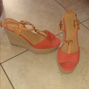 Coach Papaya “Leah” Wedges